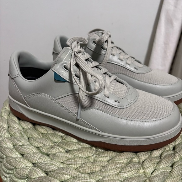 Vessi Courtside Classic Fog Gray Waterproof Lace Up Low Top Sneakers NWOB - Picture 6 of 13